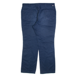 DICKIES Womens Trousers Blue Slim Straight W38 L30