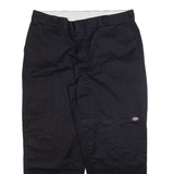 DICKIES Mens Trousers Black Relaxed Straight W40 L30