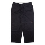 DICKIES Mens Trousers Black Relaxed Straight W40 L30
