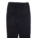 DICKIES Womens Trousers Black Regular Tapered W38 L32