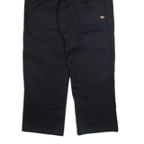 DICKIES Mens Trousers Black Loose Straight W38 L32