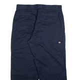 DICKIES Mens Trousers Blue Regular Straight W38 L30