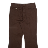 DICKIES Womens Trousers Brown Regular Bootcut W34 L31