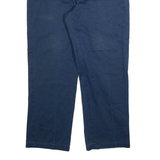 DICKIES Mens Trousers Blue Regular Straight W36 L30