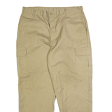 DICKIES Cargo Mens Trousers Beige Regular Straight W38 L32