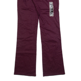 DICKIES Girls Trousers Maroon Regular Bootcut W30 L32