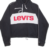 LEVI'S Cropped Womens Black Hoodie S