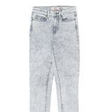 GUESS Mens Jeans Grey Regular Skinny Acid Wash W22 L28