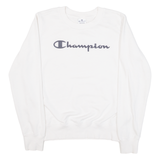 CHAMPION Womens Sweatshirt White M