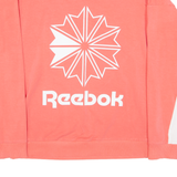 REEBOK Womens Sweatshirt Pink S
