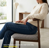 Anyseat Grey Fur Stretch Chair Cover – Washable, Removable Dining & Kitchen Seat Protector