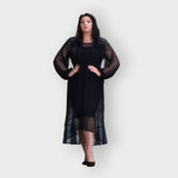 Aphrodite Black Holiday Resort Midi Dress