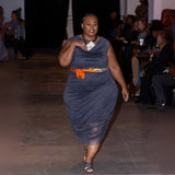 Boudicca Summer Black Midi Dress -Inclusive Plus Size up to UK 26 / US 22