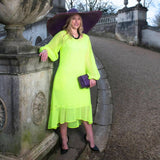 Aphrodite Neon Lime Holiday Resort Midi Dress