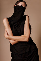Lâcher Prise - Légèreté Black Cowl Neck Top