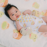 Fleece Milestone Blanket for Baby Photography - I'm All That and Dim Sum