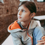 Two-Sided French Terry Zip Up Hoodie