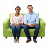 Anyhouz 2 Seater Sofa Cover Plain Apple Green Style and Protection For Living Room Sofa Chair Elastic Stretchable Slipcover