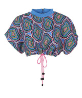 Upcycled - Playsuit - Crop Top in Concentric