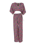 Upcycled - The Winnie - Relaxed Pants in Concentric Pink