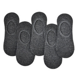 Anyfootwear 5 Pairs Size 10-14 Dark Grey Men Women Fashion Socks Cotton Long Crew Socks High Quality Office Business Sports Skateboard Knitted Casual