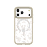 Clear Vanilla Flora iPhone 17 Pro Max Case With London Fog Ridge (MagSafe included)