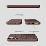 Chocolate Brown Vintage Catch Samsung Galaxy S23 Case