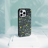 Black Shadow Blooms iPhone 13 Mini Case