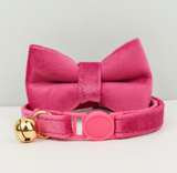 Anypet Stylish Pink Cat Collar – Small Size with Safety Buckle, Bell & Durable Strap