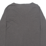 CARHARTT Womens T-Shirt Brown Long Sleeve V-Neck XL