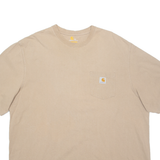CARHARTT Mens T-Shirt Brown 2XL