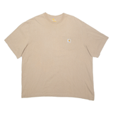 CARHARTT Mens T-Shirt Brown 2XL