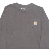 CARHARTT Womens T-Shirt Brown Long Sleeve XL