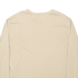CARHARTT Mens T-Shirt Cream Long Sleeve XL