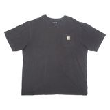 CARHARTT Mens T-Shirt Black 2XL
