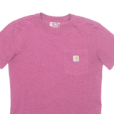 CARHARTT Womens T-Shirt Purple XS
