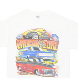 GILDAN Cruisin For A Cure Mens T-Shirt White M