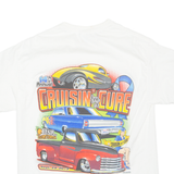 GILDAN Cruisin For A Cure Mens T-Shirt White M