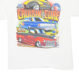 GILDAN Cruisin For A Cure Mens T-Shirt White M