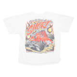 GILDAN Brady Short Racing Mens T-Shirt White L