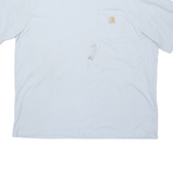 CARHARTT Mens T-Shirt Blue 2XL