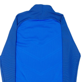 NIKE Training Paris St Germain Mens Football Shirt T-Shirt Blue 1/4 Zip S