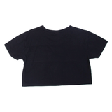 ELLESSE Cropped Womens T-Shirt Black UK 10