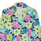SUPERIOR Womens Blazer Jacket Green Floral M