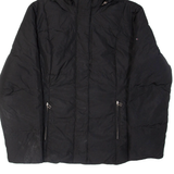 TOMMY HILFIGER Down Insulated Womens Puffer Coat Black Hooded L