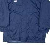 UMBRO Mens Rain Jacket Blue Nylon Hooded L