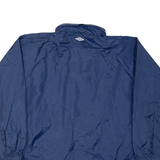 UMBRO Mens Rain Jacket Blue Nylon Hooded L