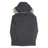 NAUTICA Womens Parka Coat Black Hooded S