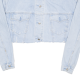 DAVI'S Cropped Womens Denim Jacket Blue L