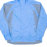 COLUMBIA Womens Jacket Blue Nylon Hooded L